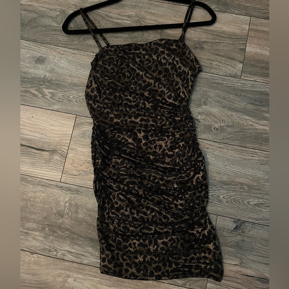 Leith black/gold leaped dress - Picture 3 of 4
